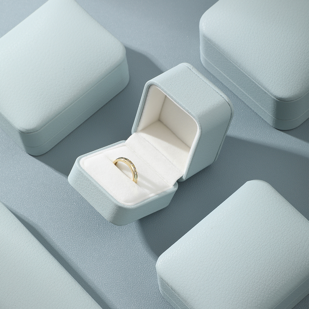 Yinbeini PU Leather Bracelet Box Long Necklace Earrings Storage Box Jewelry Display Organizer Wedding Ring Box Gift Proposal Box
