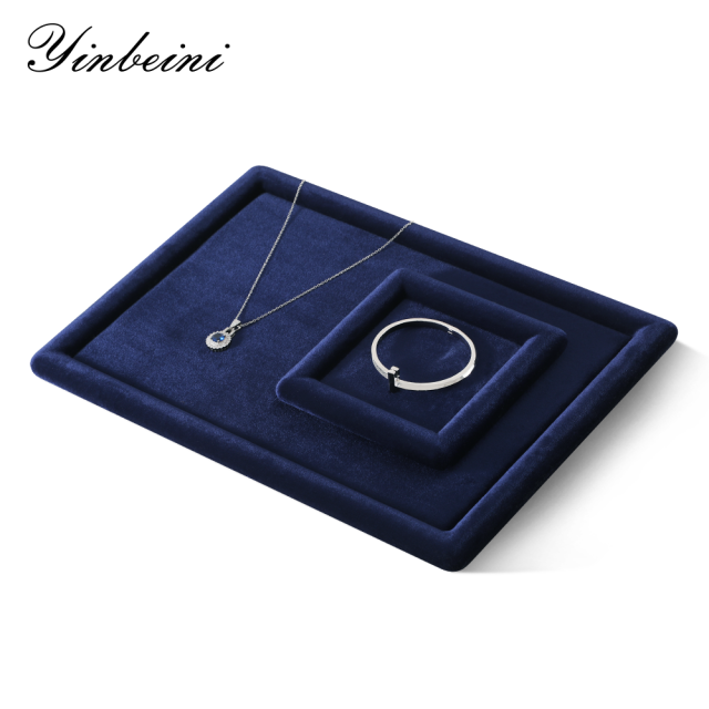 Yinbeini Velvet Jewelry Display Props for Small Jewelry Boutiques Compact Design for Limited Counter Space P080