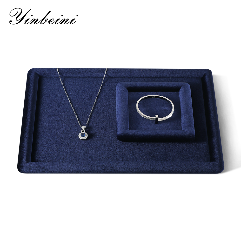 Yinbeini Velvet Jewelry Display Props for Small Jewelry Boutiques Compact Design for Limited Counter Space P080