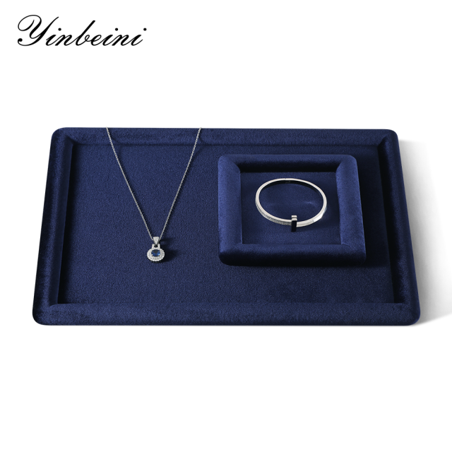 Yinbeini Velvet Jewelry Display Props for Small Jewelry Boutiques Compact Design for Limited Counter Space P080