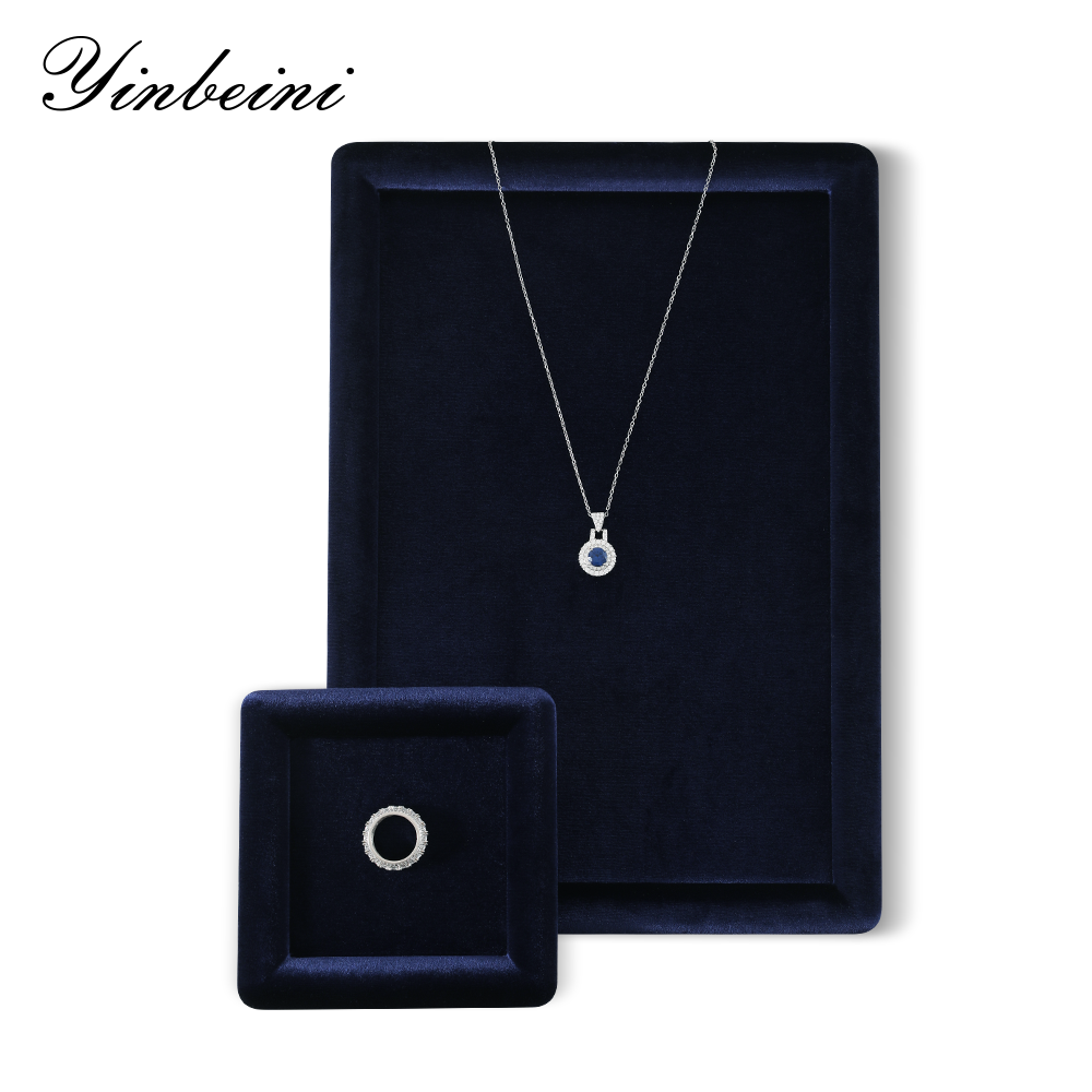 Yinbeini Velvet Jewelry Display Props for Small Jewelry Boutiques Compact Design for Limited Counter Space P080