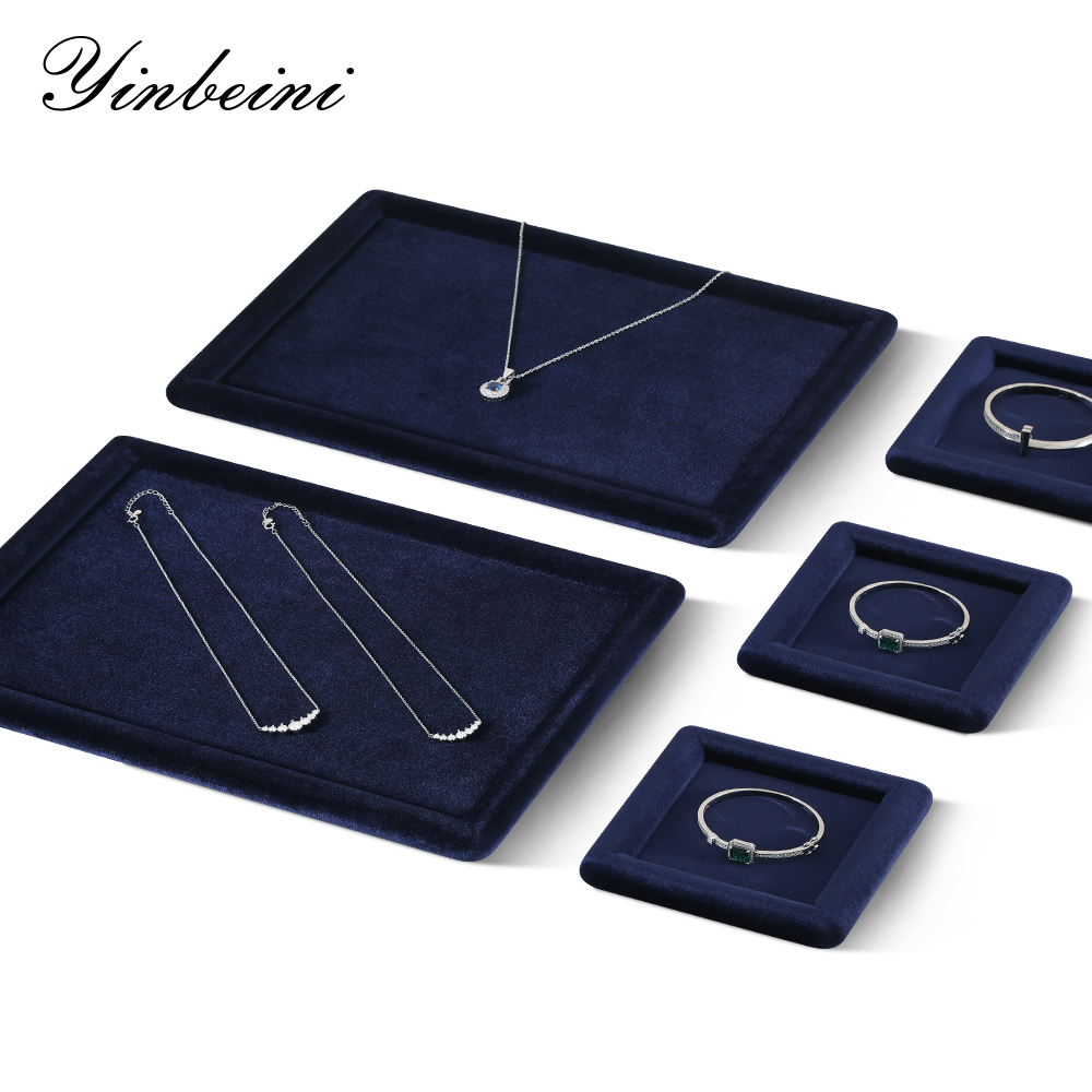 Yinbeini Velvet Jewelry Display Props for Small Jewelry Boutiques Compact Design for Limited Counter Space P080