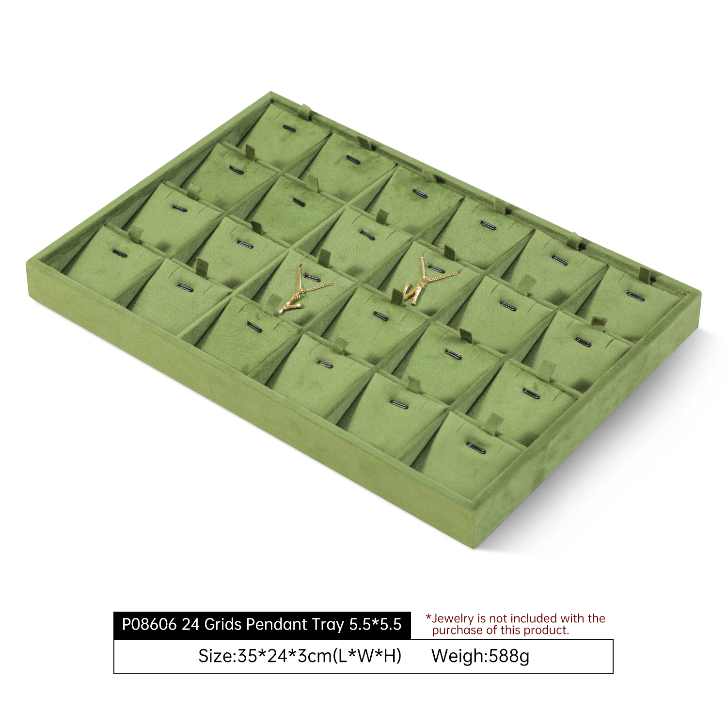 Yinbeini Velvet Jewelry Display Tray for Pearl and Diamond Rings Perfect for Bridal and Luxury Jewelry Boutiques P087