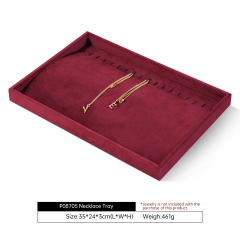 Yinbeini Purple Velvet Jewelry Display Tray for Cross border E commerce Stores Perfect for Product Photos and Listings P088