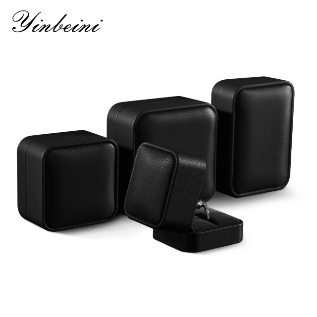 Yinbeini  PU Leather Jewelry Display Organizer Wedding Ring Box Gift Proposal Box Bracelet Long Earrings Necklace Storage Case  H007