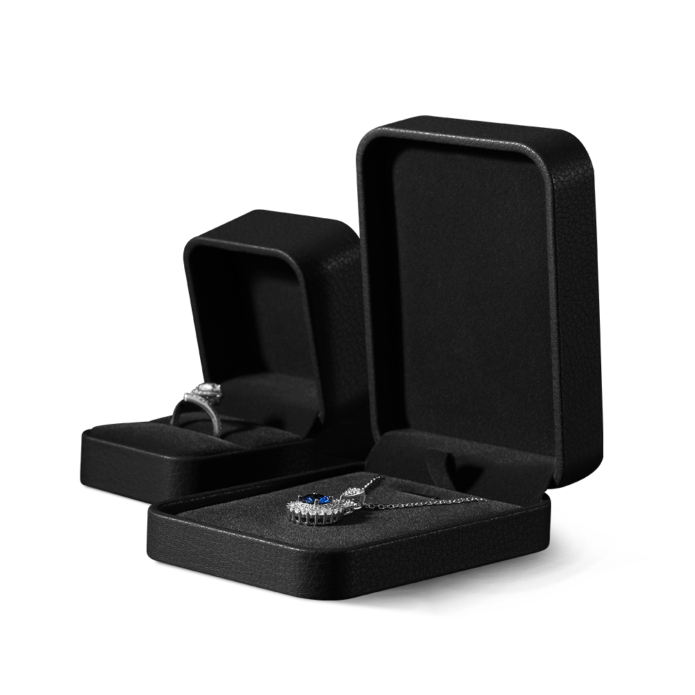 Yinbeini  PU Leather Gift Proposal Box Jewelry Display Organizer Wedding Ring Box Bracelet Long Earrings Necklace Storage Case H012
