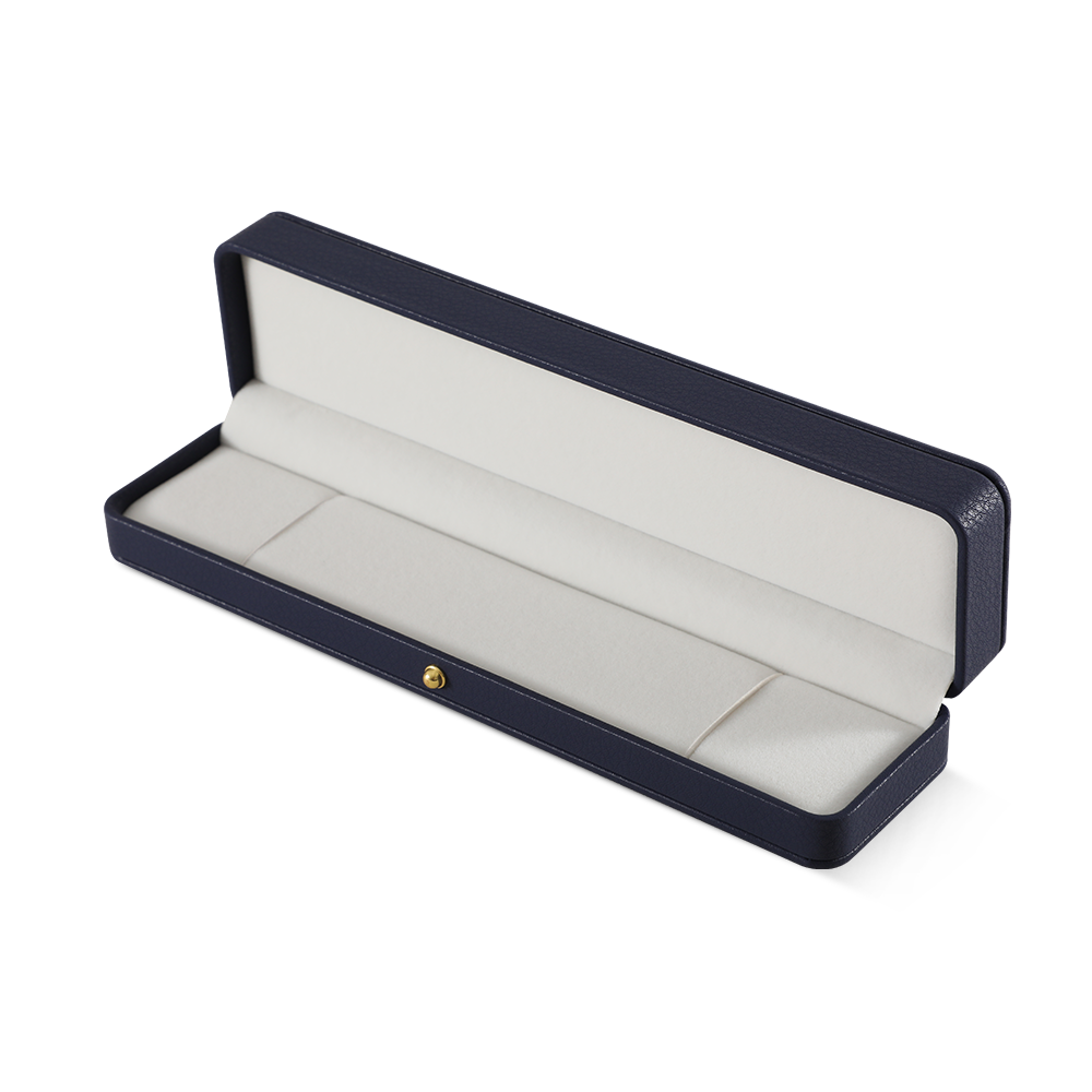 yinbeini PU Leather  Long Chain Jewelry Organizer Bracelet Long Necklace Storage Box Engagement Proposal Wedding Ring Display Box H009