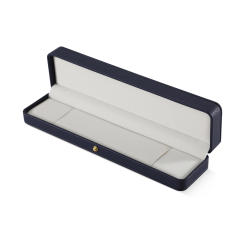 yinbeini PU Leather  Long Chain Jewelry Organizer Bracelet Long Necklace Storage Box Engagement Proposal Wedding Ring Display Box H009