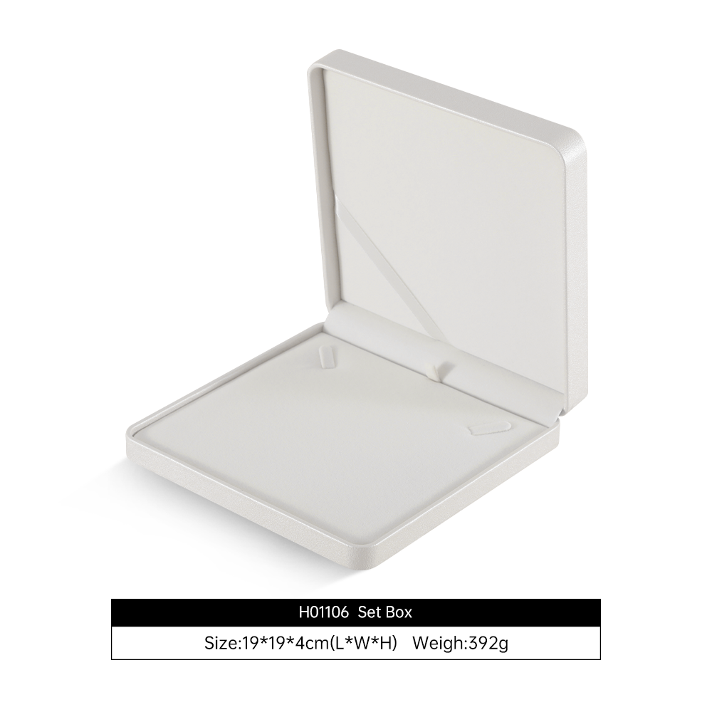 Yinbeini  PU Leather Jewelry Display Organizer Wedding Ring Box Bracelet Long Earrings Necklace Storage Case Gift Proposal Box H007