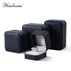 Yinbeini  PU Leather Gift Proposal Box Jewelry Display Organizer Wedding Ring Box Bracelet Long Earrings Necklace Storage Case H012