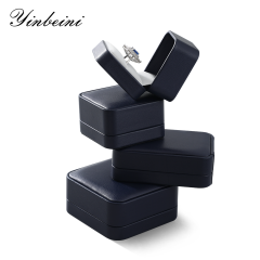 Yinbeini  PU Leather Gift Proposal Box Jewelry Display Organizer Wedding Ring Box Bracelet Long Earrings Necklace Storage Case H012