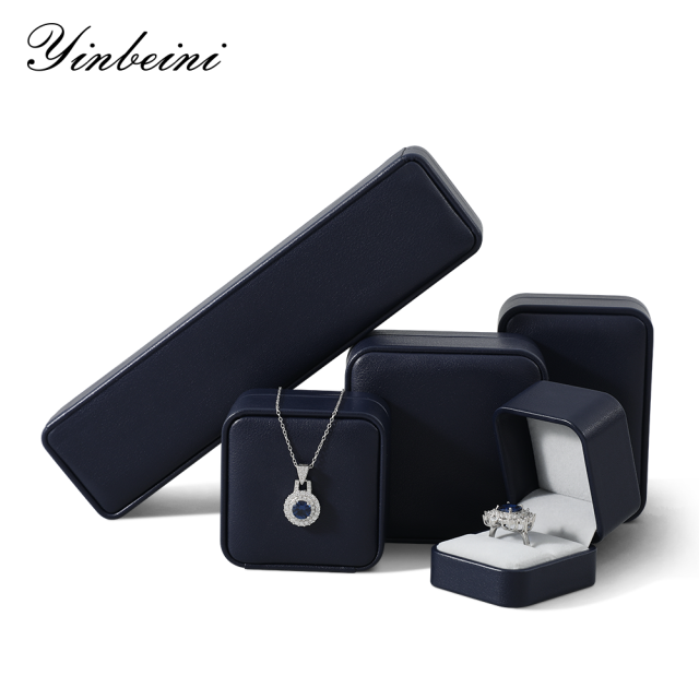 Yinbeini  PU Leather Gift Proposal Box Jewelry Display Organizer Wedding Ring Box Bracelet Long Earrings Necklace Storage Case H012