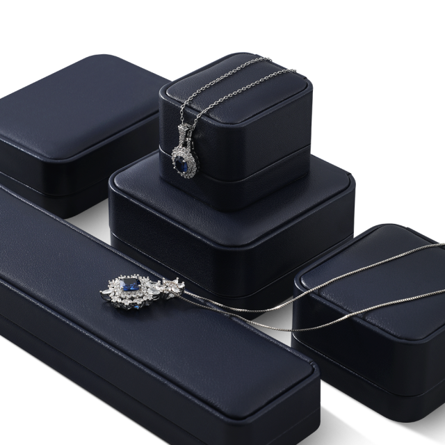 Yinbeini  PU Leather Gift Proposal Box Jewelry Display Organizer Wedding Ring Box Bracelet Long Earrings Necklace Storage Case H012