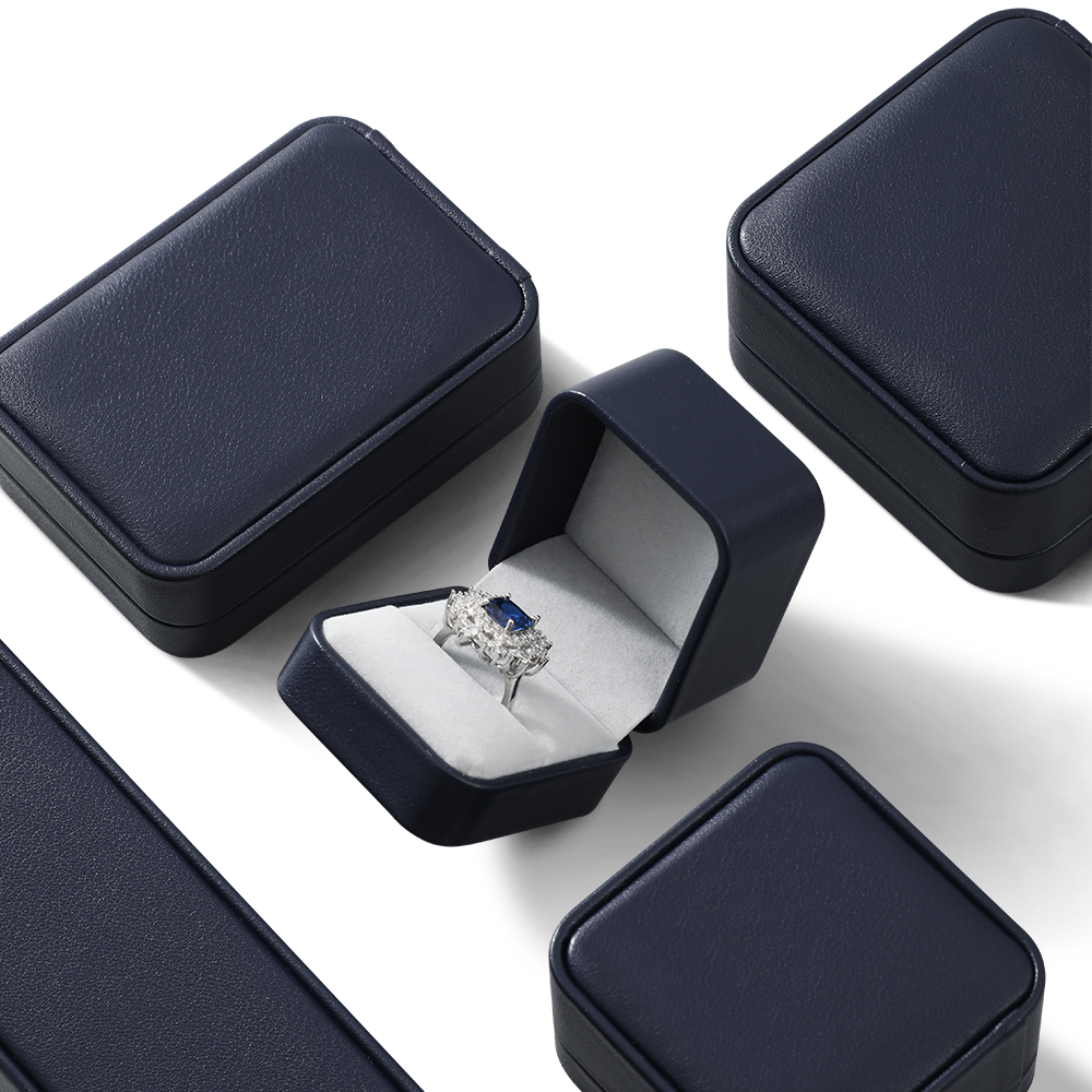 Yinbeini  PU Leather Gift Proposal Box Jewelry Display Organizer Wedding Ring Box Bracelet Long Earrings Necklace Storage Case H012