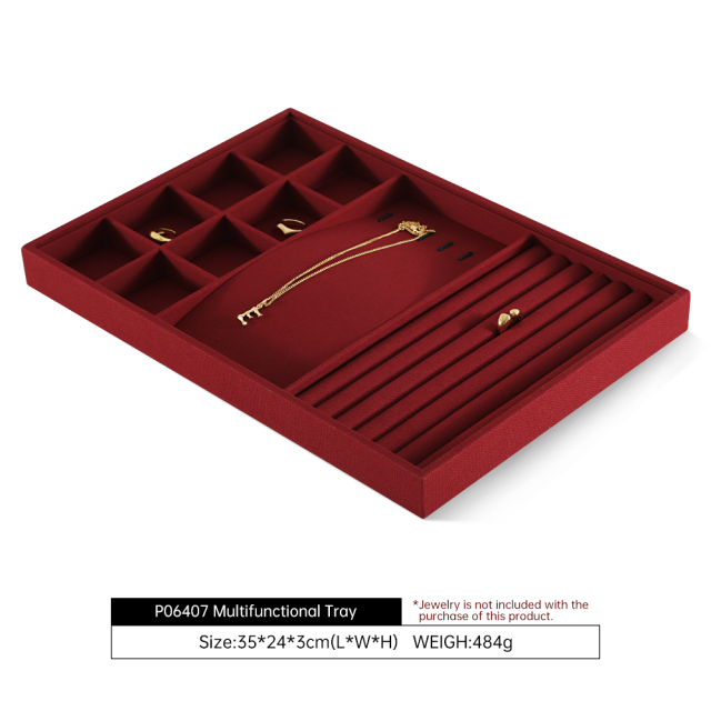 Yinbeini Tiny Dainty Jewelry Special Linen Jewelry Tray Prevent Small Accessories From Falling Easy Management Of Mini Daily Ornaments P065
