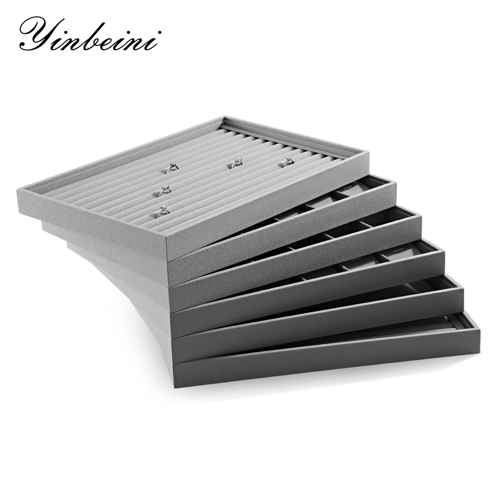 Yinbeini Tiny Dainty Jewelry Special Linen Jewelry Tray Prevent Small Accessories From Falling Easy Management Of Mini Daily Ornaments P065