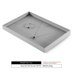 Yinbeini Three In One Linen Jewelry Combination Tray Independent Partition For Ring Earring Necklace One Tray Multi Purpose Reduce Cost P063