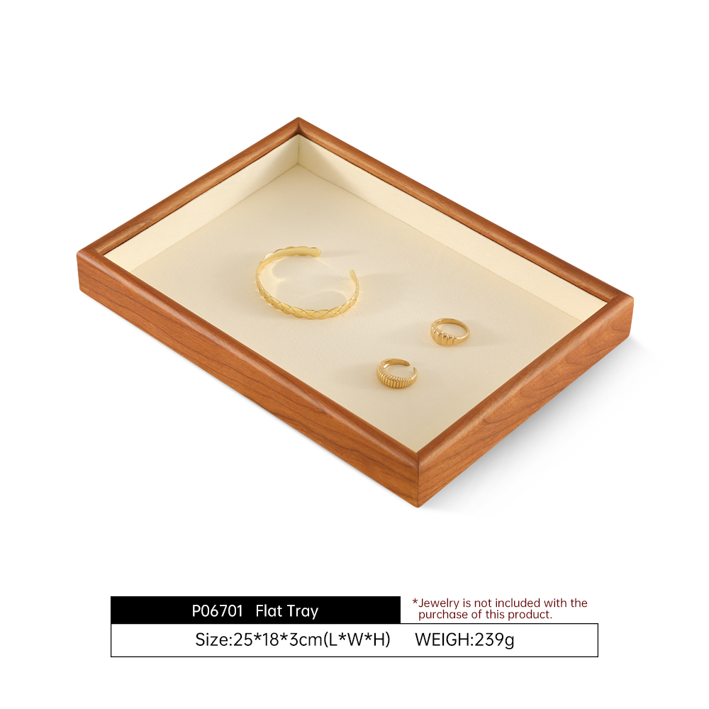 Yinbeini Jewelry Solid Wood Tray Soft Background Highlight Detail Texture Help Jewelry Merchant Product Display Sale P068