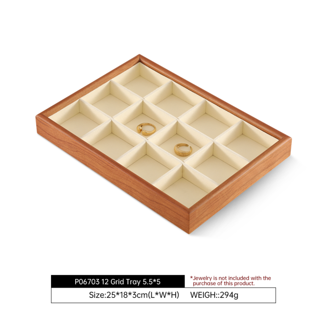 Yinbeini Jewelry Solid Wood Tray Soft Background Highlight Detail Texture Help Jewelry Merchant Product Display Sale P068