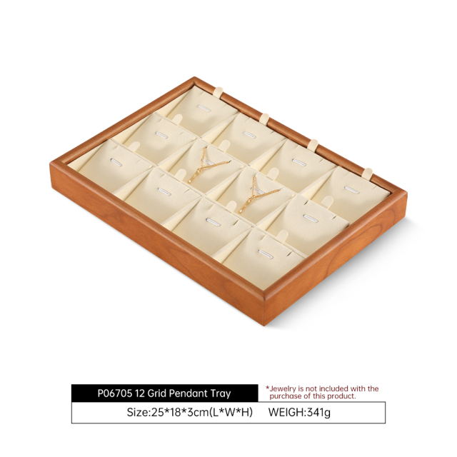 Yinbeini Jewelry Solid Wood Tray Soft Background Highlight Detail Texture Help Jewelry Merchant Product Display Sale P068
