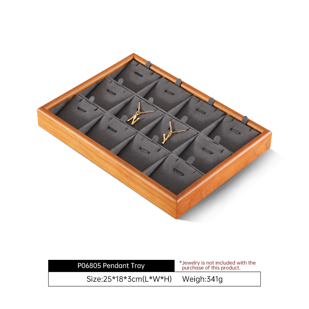 Yinbeini Jewelry Solid Wood Tray Soft Background Highlight Detail Texture Help Jewelry Merchant Product Display Sale P068