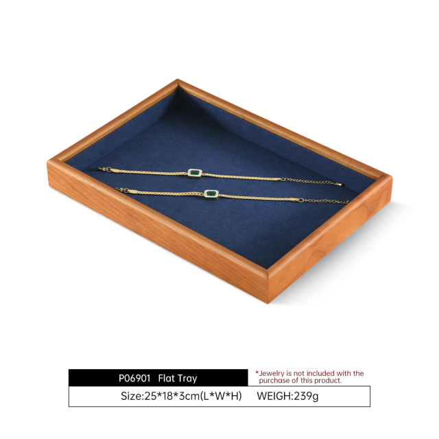 Yinbeini Jewelry Solid Wood Tray Soft Background Highlight Detail Texture Help Jewelry Merchant Product Display Sale P068