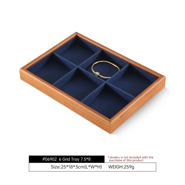 Yinbeini Jewelry Solid Wood Tray Soft Background Highlight Detail Texture Help Jewelry Merchant Product Display Sale P068
