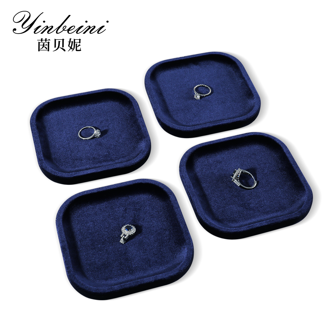 Yinbeini Specialized Bracelet Bangle Velvet Display Tray Wide Surface Design for Various Wrist Accessories Suitable for Retail Counter P072