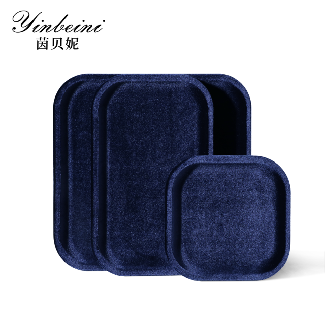 Yinbeini Specialized Bracelet Bangle Velvet Display Tray Wide Surface Design for Various Wrist Accessories Suitable for Retail Counter P072