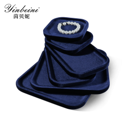 Yinbeini Specialized Bracelet Bangle Velvet Display Tray Wide Surface Design for Various Wrist Accessories Suitable for Retail Counter P072