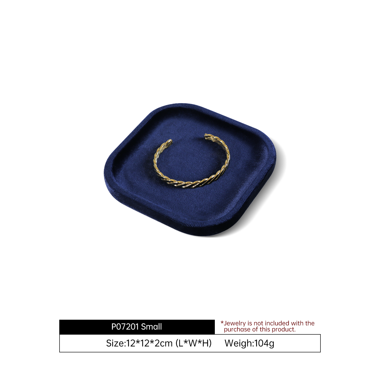 Yinbeini Portable Velvet Jewelry Display Tray for Outdoor Stall Use Convenient for Handmade Seller Market Sale and Travel Jewelry Arrangement P073