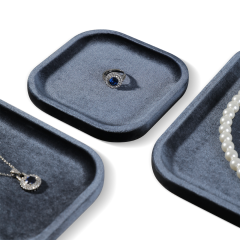 Yinbeini Portable Velvet Jewelry Display Tray for Outdoor Stall Use Convenient for Handmade Seller Market Sale and Travel Jewelry Arrangement P073