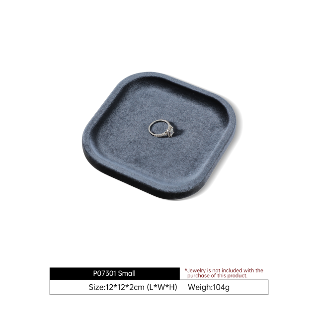 Yinbeini Portable Velvet Jewelry Display Tray for Outdoor Stall Use Convenient for Handmade Seller Market Sale and Travel Jewelry Arrangement P073