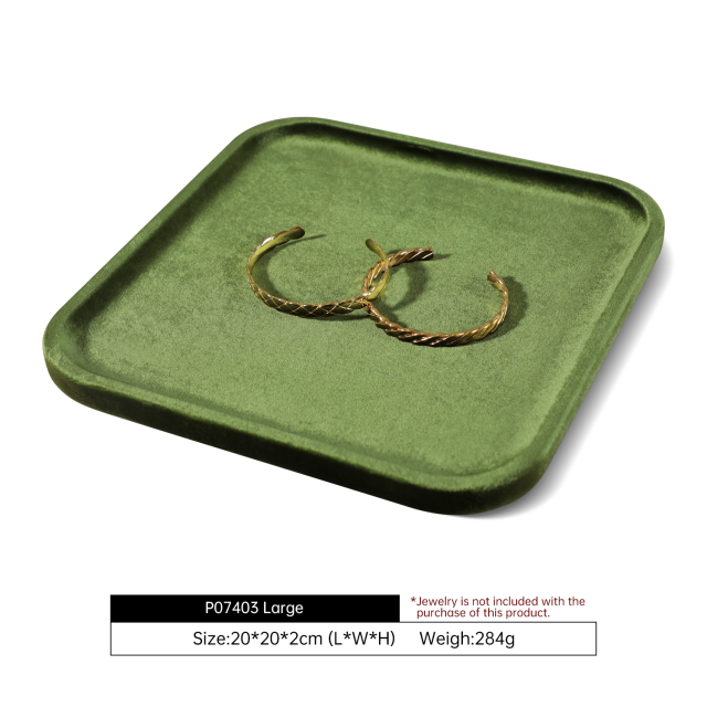 Yinbeini Portable Velvet Jewelry Display Tray for Outdoor Stall Use Convenient for Handmade Seller Market Sale and Travel Jewelry Arrangement P073