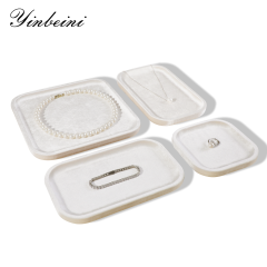 Yinbeini Thickened Velvet Jewelry Tray Wear Resistant Fade Resistant Long Term Use Protect High Value Jewelry Meet High frequency Display P075