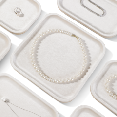 Yinbeini Thickened Velvet Jewelry Tray Wear Resistant Fade Resistant Long Term Use Protect High Value Jewelry Meet High frequency Display P075