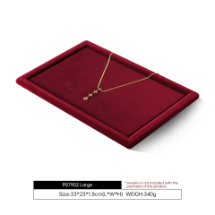 Yinbeini Velvet Jewelry Necklace Display Props Soft Lining to Protect Delicate Pearls from Scratches P081
