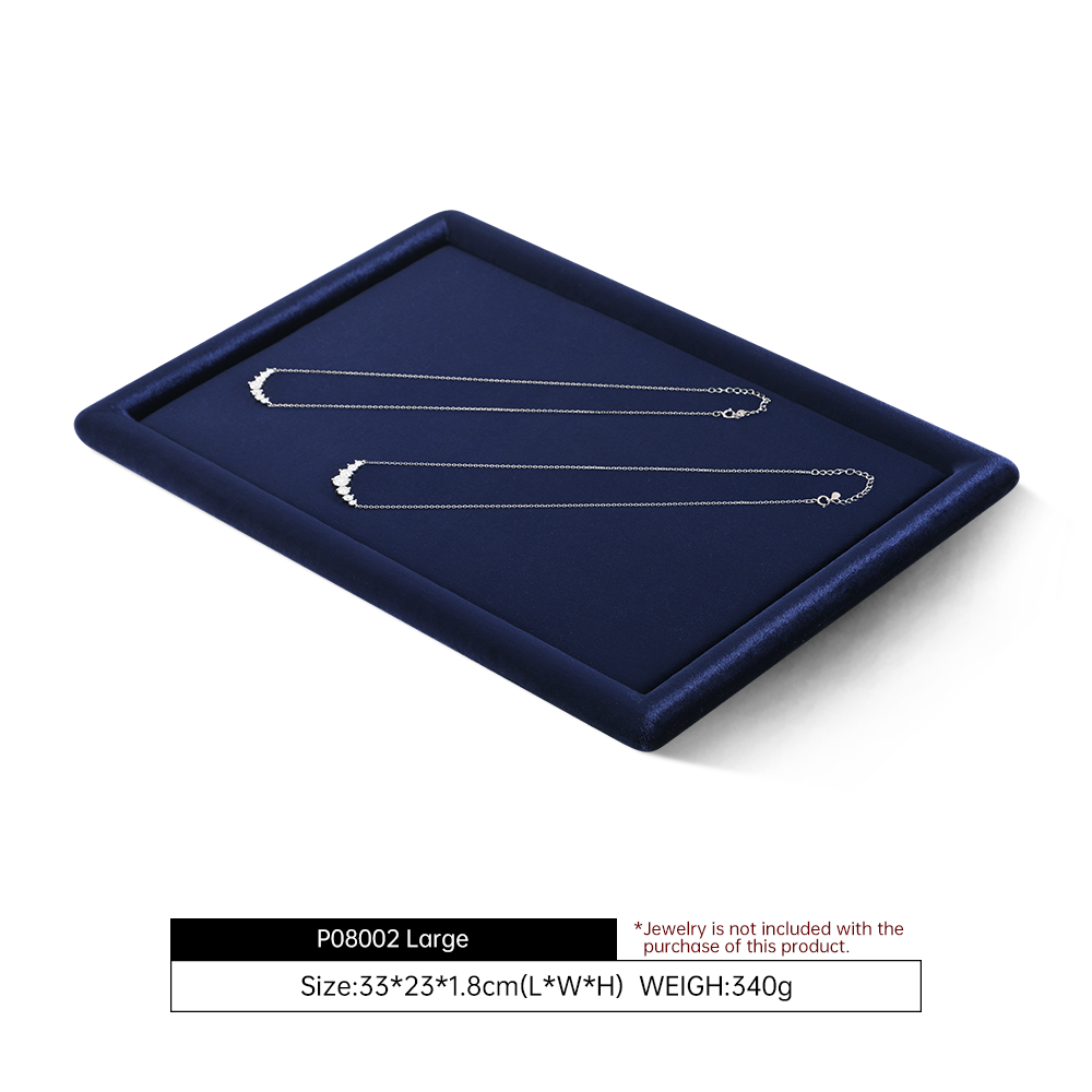 Yinbeini Classic Timeless Velvet Jewelry Tray Suitable for All Jewelry Styles and Home Decor Never Goes Out of Style P082