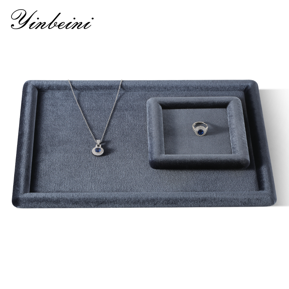 Yinbeini Velvet Jewelry Necklace Display Props Soft Lining to Protect Delicate Pearls from Scratches P081