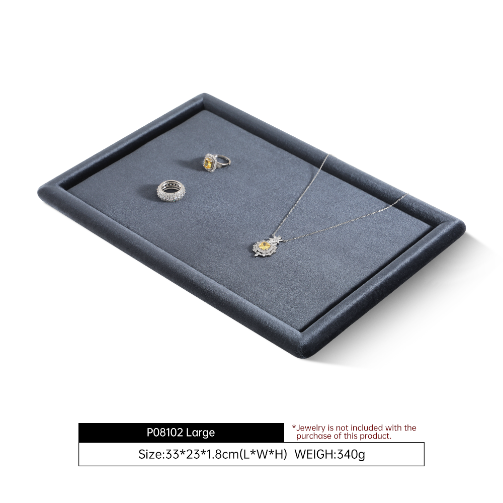 Yinbeini Velvet Jewelry Necklace Display Props Soft Lining to Protect Delicate Pearls from Scratches P081