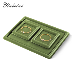 Yinbeini Classic Timeless Velvet Jewelry Tray Suitable for All Jewelry Styles and Home Decor Never Goes Out of Style P082