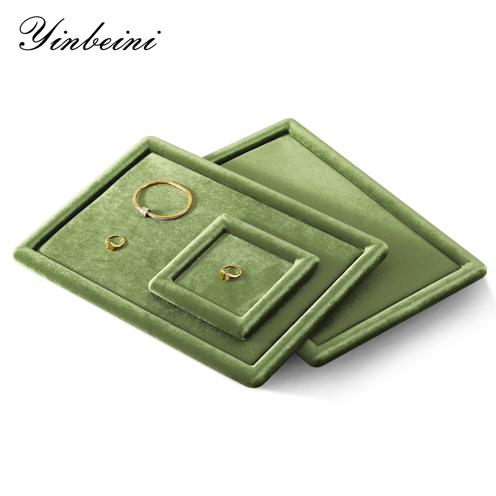 Yinbeini Classic Timeless Velvet Jewelry Tray Suitable for All Jewelry Styles and Home Decor Never Goes Out of Style P082