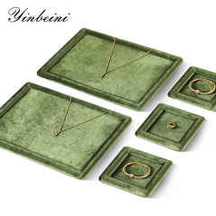 Yinbeini Classic Timeless Velvet Jewelry Tray Suitable for All Jewelry Styles and Home Decor Never Goes Out of Style P082