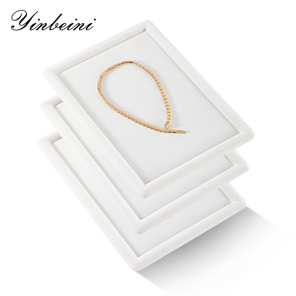 Yinbeini Premium Velvet Jewelry Display Tray for High End Jewelry Ideal for Luxury Boutiques Jewelry Shows and Wedding Exhibitions P083