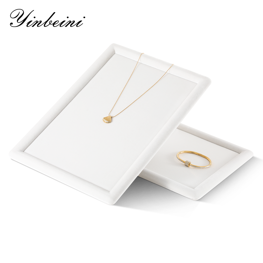 Yinbeini Premium Velvet Jewelry Display Tray for High End Jewelry Ideal for Luxury Boutiques Jewelry Shows and Wedding Exhibitions P083