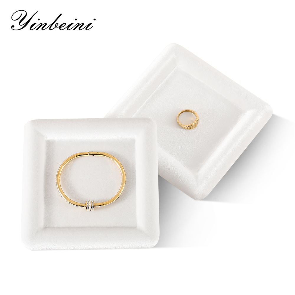 Yinbeini Premium Velvet Jewelry Display Tray for High End Jewelry Ideal for Luxury Boutiques Jewelry Shows and Wedding Exhibitions P083