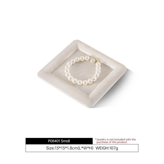 Yinbeini Velvet Jewelry Necklace Display Props Soft Lining to Protect Delicate Pearls from Scratches P081