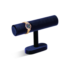 Yinbeini Velvet T-shape Jewelry Display Stand Bangle Bracelet Watch Display Stand Shop Window Showcase Props Memorial day gift box TB001