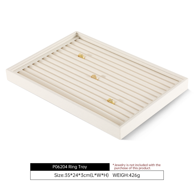 Yinbeini 12 Grids Linen Jewelry Tray with Compartments for Earrings and Small Accessories Great for Organizing Studs and Tiny Jewelry Pieces P066