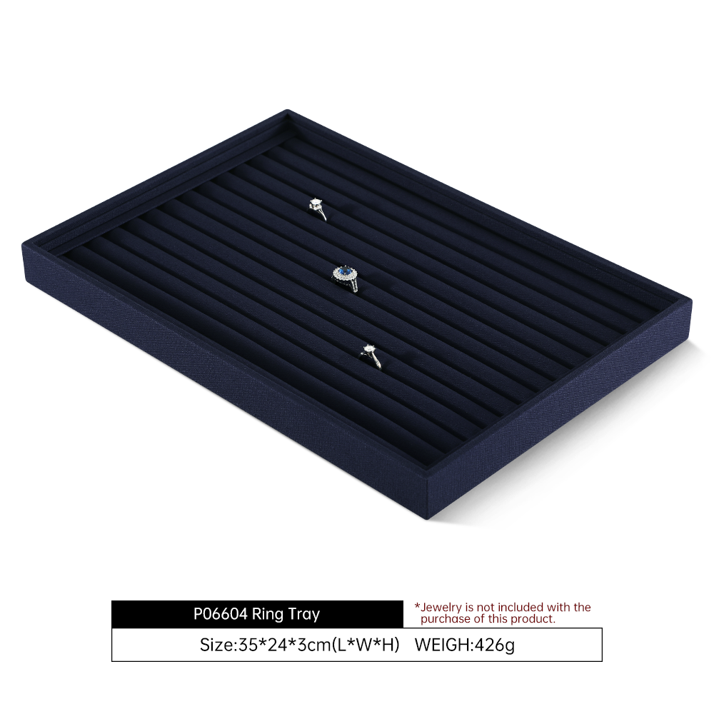 Yinbeini 12 Grids Linen Jewelry Tray with Compartments for Earrings and Small Accessories Great for Organizing Studs and Tiny Jewelry Pieces P066